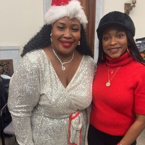 Plus Size Silver Sequin Jumpsuit